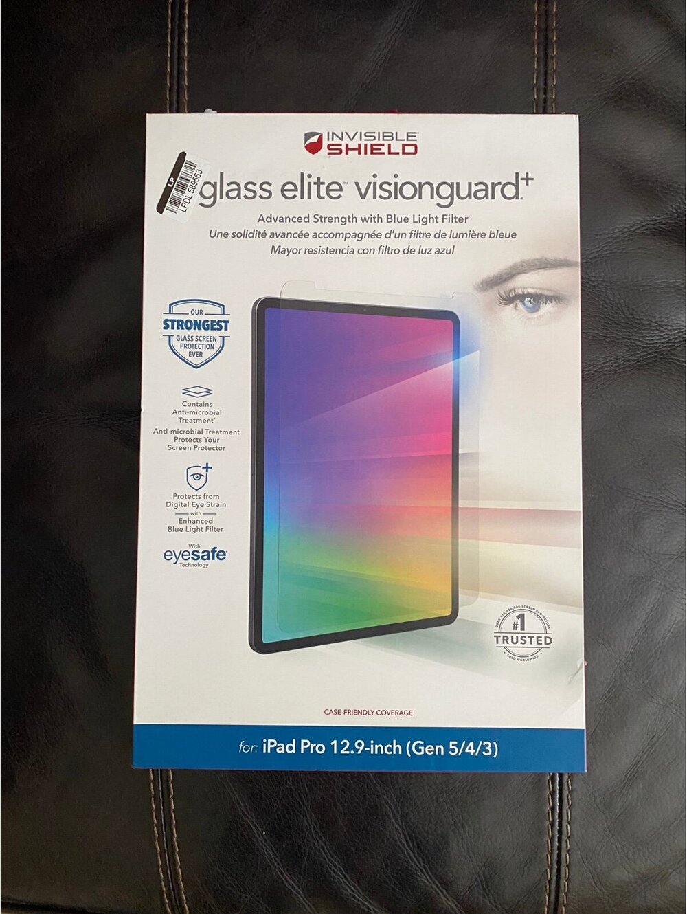 Zagg Invisible Shield Glass Elite Vision Guard+for Apple iPad Pro 12.9 inch